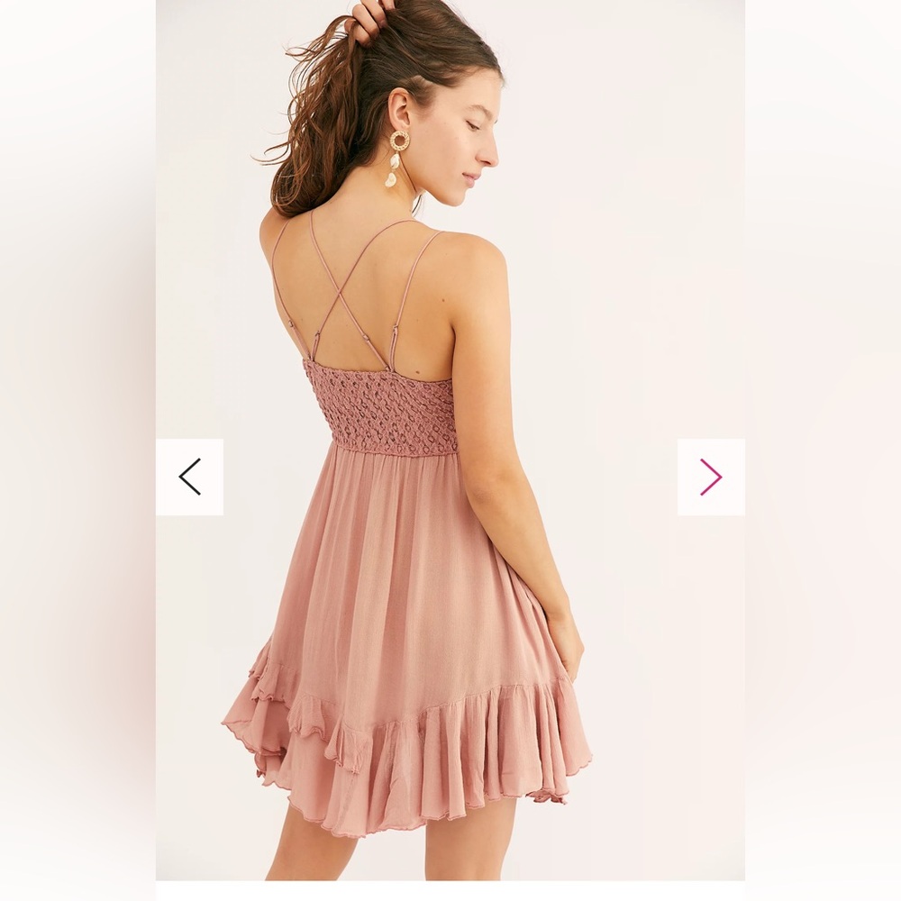 Free People Adella Slip dress in rose - Picture 5 of 12